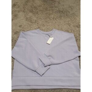 Calia Women's Soft Scuba Crew Sweatshirt - Misted Lilac, Size XL Nwt